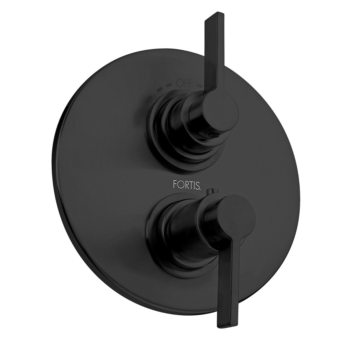 Verity Single Handle Wall Mount Shower Trim Kit With Diverter - Matte Black (Valve Not Included)
